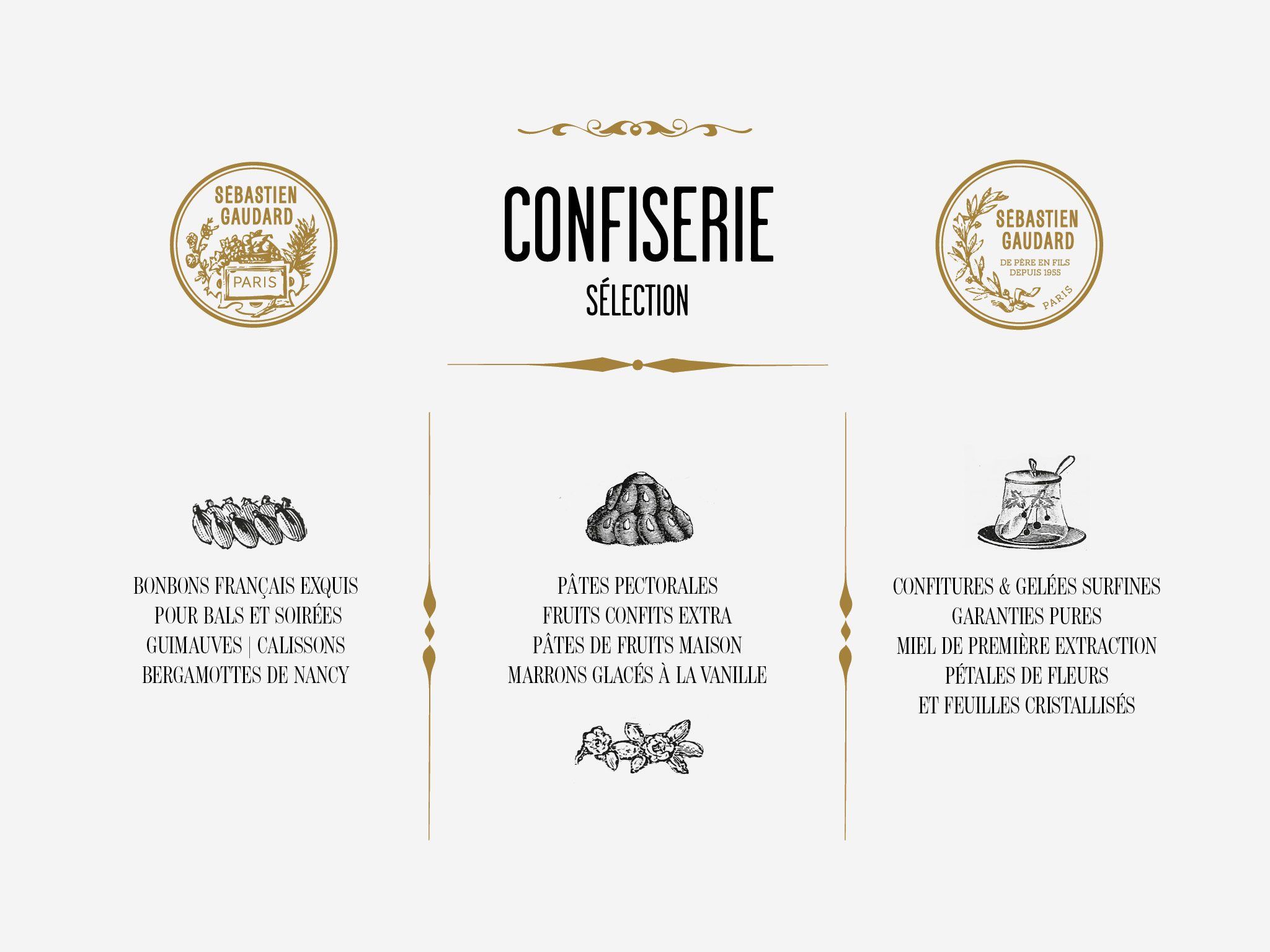 Les confiseries du patissier SÃ©bastien Gaudard